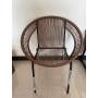 Outdoor Garden rattan Woven dining Chair Bistro garden rattan chair
