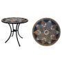 Yoho outdoor mosaic table outdoor dining table round mosaic table for garden