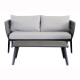 Hot sale  outdoor aluminium frame weave rope woven furniture sectional sofa set