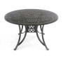 48 inches Durable Outdoor Patio Dining Round Table with Cast Aluminum Table Top for Outdoor Places 1pc/carton MOQ50pcs
