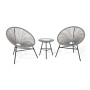 PE Round rattan outdoor chairs acapulco steel Acapulco Chair set patio outdoor chair