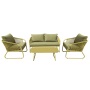 Yoho outdoor Wholesale Top Fashion Aluminum Sofa Set KD design garden furniture sofa sets