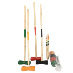 Sports Wooden Croquet Game Set Kid Entertainment OEM/ODM Colorful Croquet Game Set