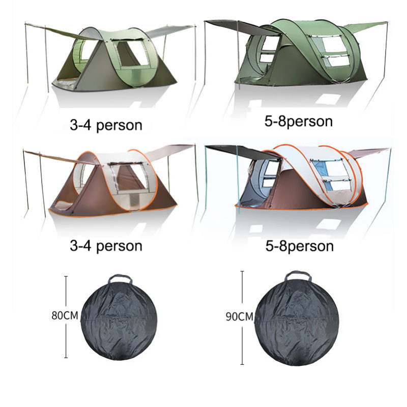 Wholesale 4 Person Camping Waterproof Tent Automatic Outdoor Pop-up Portable Foldable Camping  Tent