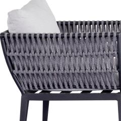 Yoho Wicker Rattan Set KD Backyard Outdoor Aluminum Patio Furniture Garden Sofa Set Furniture