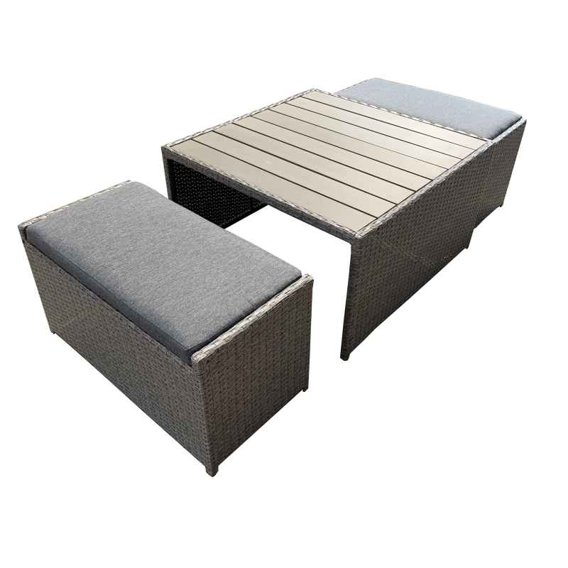 3PCS Garden Outdoor Rattan Outdoor Furniture Luxury Wicker furniture