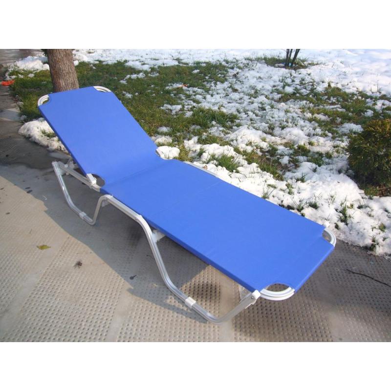 YOHO Hot sale Outdoor Leisure Stackable sunbed Folding Metal Aluminium Sun Loungers For Swimming Pool