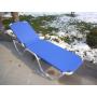 YOHO Hot sale Outdoor Leisure Stackable sunbed Folding Metal Aluminium Sun Loungers For Swimming Pool