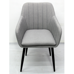 YOHO Outdoor Modern single dining chair sofa living room lounge recliner chair aluminum frame armless lazy chair single sofa