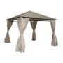Outdoor Garden Patio Aluminum Custom Luxury Pavilion Gazebo Canopy with Mosquito Netting Walls