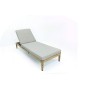 New Arrival Sun Lounger With Cushion Teak Chaise Lounge Outdoor Furniture Sunbed