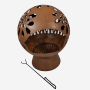 YOHO Garden Furniture OEM Outdoor Backyard Patio ball-shaped warming fire pit BBQ grill burner fire place