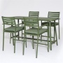 New Design hot sale Outdoor aluminum  garden  furniture  5 pcs polyester rope set