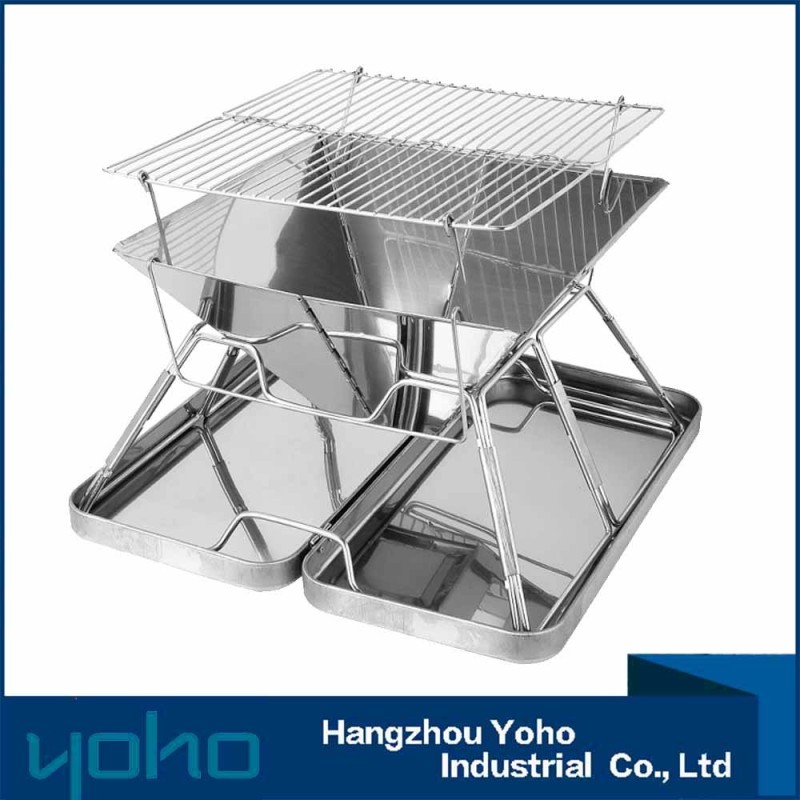 YOHO hot selling bbq grill Charcoal portable rotisserie bbq grill stainless steel