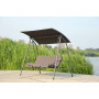 In stock Steel  Outdoor Swing  With Canopy Patio Swing 3 Person And Hanging Swing Chair