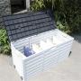 YOHO Hot Sale Outdoor New Design PP Plastic Locker Garden Decoration Plastic High Capacity Shoe/Toy/Pillow/Tool Storage Box