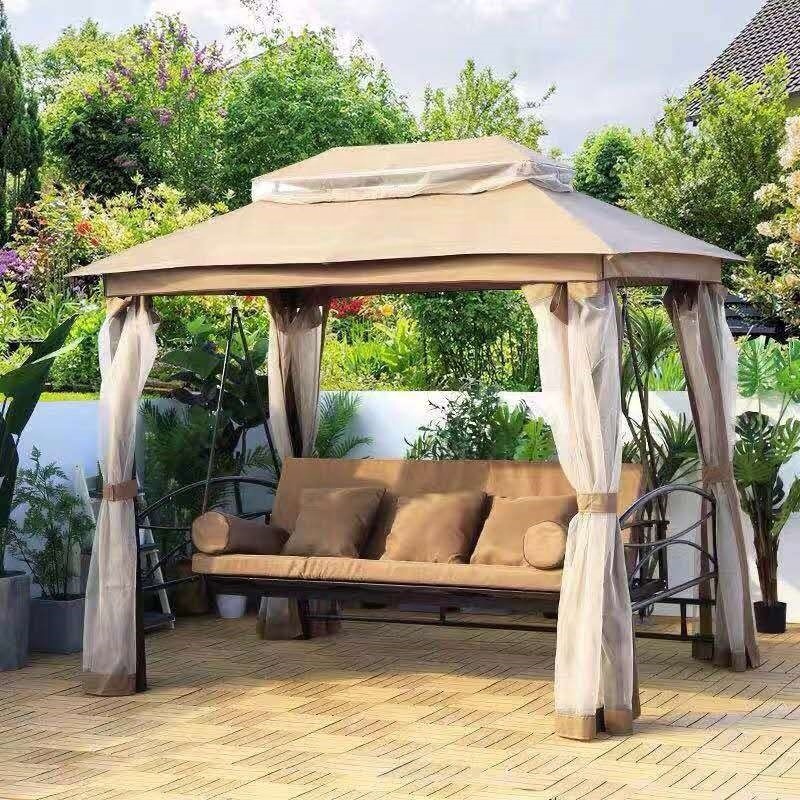 Patio Swing three  seat outdoor patio garden swing chairs seat swing for adult