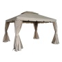 Outdoor Modern Heavy Duty All Weatherproof Patio Aluminum Frame Gazebo Tent with Mosquito Netting and Side Walls