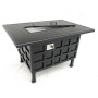 Yoho High End China safety backyard metal cast aluminum Fire Pit Furnace Gas Smokeless Heater Fire Pit Table