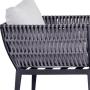 UV  resistance oval rattan sofa set outdoor OEM  plastic rattan sofa for garden