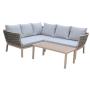 Nordic Outdoor Garden patio furniture Hot Sale aluminum rope sofa set with cushion rope patio furniture