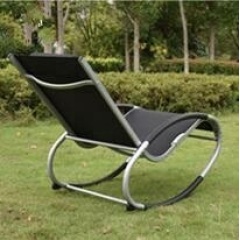 Full KD elliptical chaise lounger easily assemble without tools sun beach chair
