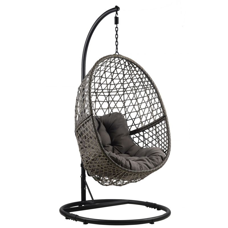 Yoho High Quality Patio Swings Egg Chair Wicker Rattan Swing Seat Furniture Outdoor Patio Swing Chair With Bed Design