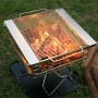 Portable stainless steel Korean folding bbq charcoal barbecue grill outdoor with carry bag
