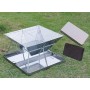 outdoor aluminum portable kitchen camping picnic charcoal BBQ barbecue grill set