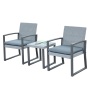 Outdoor PP metal Garden furniture bistro set table and chair set