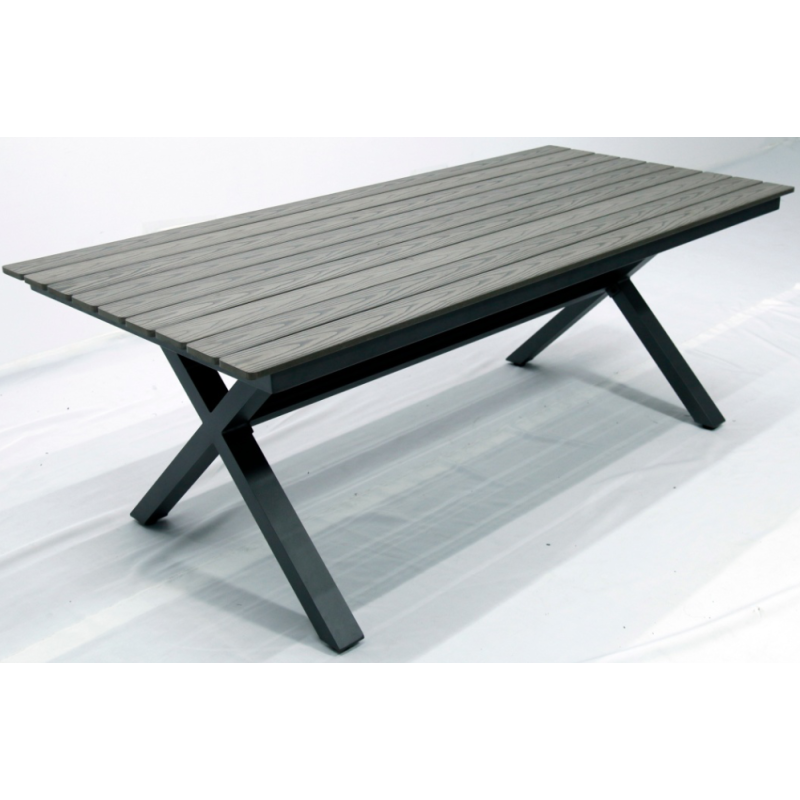 Modern White Plastic Dining Table Wooden Plastic  Table For Dining With High Quality