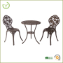 3PCS Modern Design Cast Aluminum European Balcony set Cafe chair table set outdoor garden Furniture 3 years round