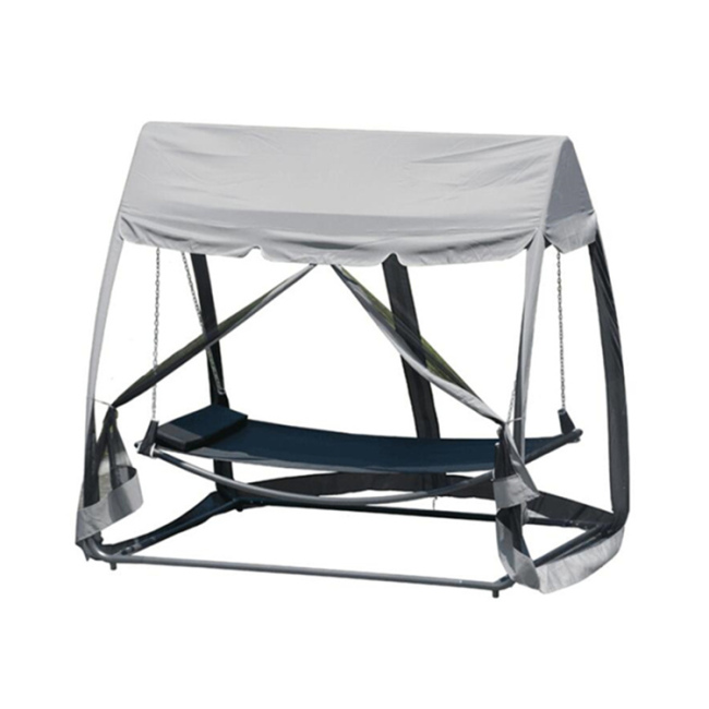 New design Outdoor hanging bed garden patio swing bench with mosquito net