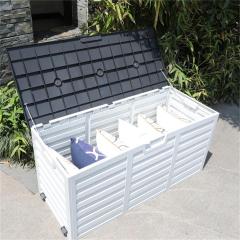 YOHO Outdoor Furniture Detachable garden patio Huge Plastic storage boxes UV protected lid KD storage box with Lock