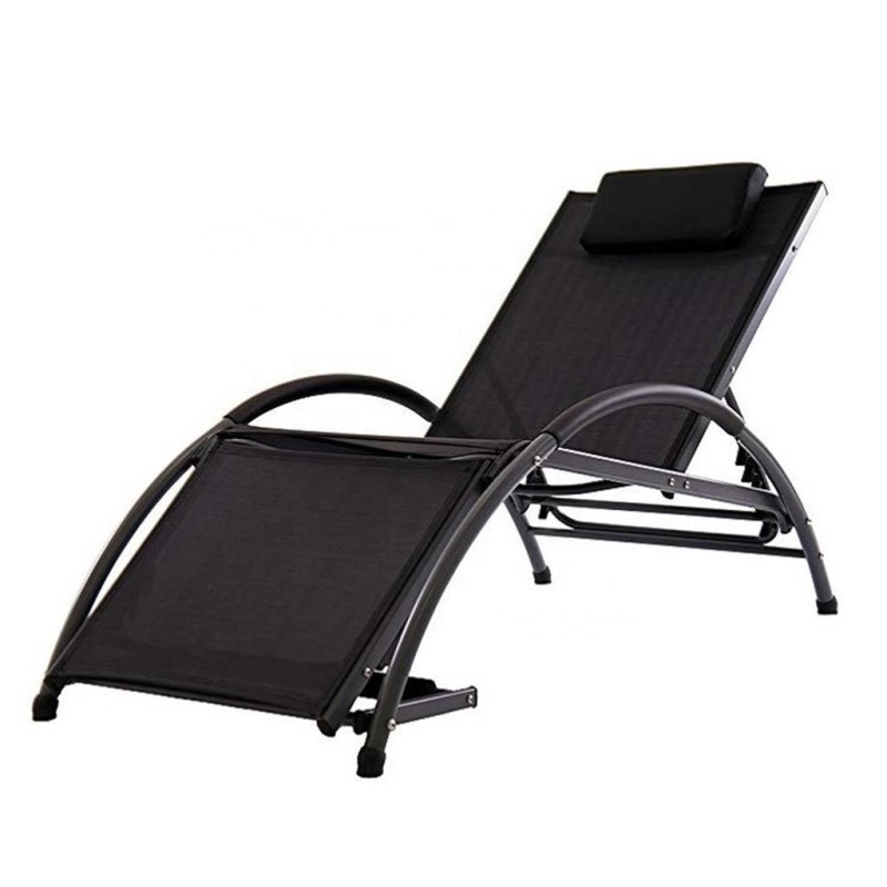 Outdoor Poolside Garden Beach Patio Metal Frame Multi-fuctional Fitness Sun lounger RECLINER fOLDING
