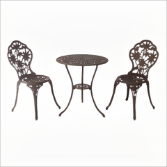YOHO Hot Sale Outdoor Furniture Wicker Rattan balcony set 3pcs Garden Chair Set