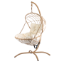 Leisure Chair Single Double shell-shaped Hanging Chair with Stand Balcony villa Backyard for adults/children Luxury modern