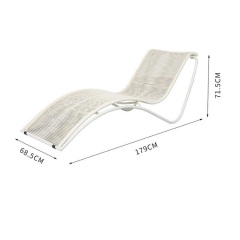 YOHO Rattan sun lounger chair portable beach lounge chairs