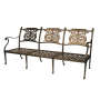 YOHO Luxury Outdoor garden set cast aluminium modern patio sofa cast aluminum deep seat outdoor sofa set
