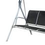 Great Quality Garden Patio Swing With Canopy Large Porch Swing Chair Metal