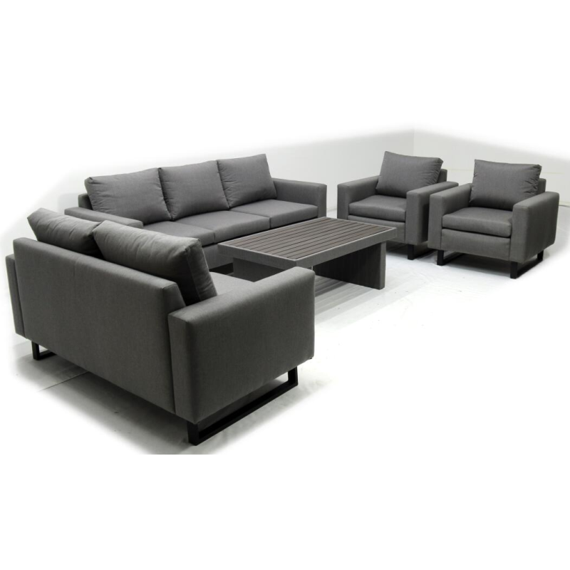 7 Modern simple sofa pcs aluminum set with powder coating Garden Partio Indoor living room conversation sofa set