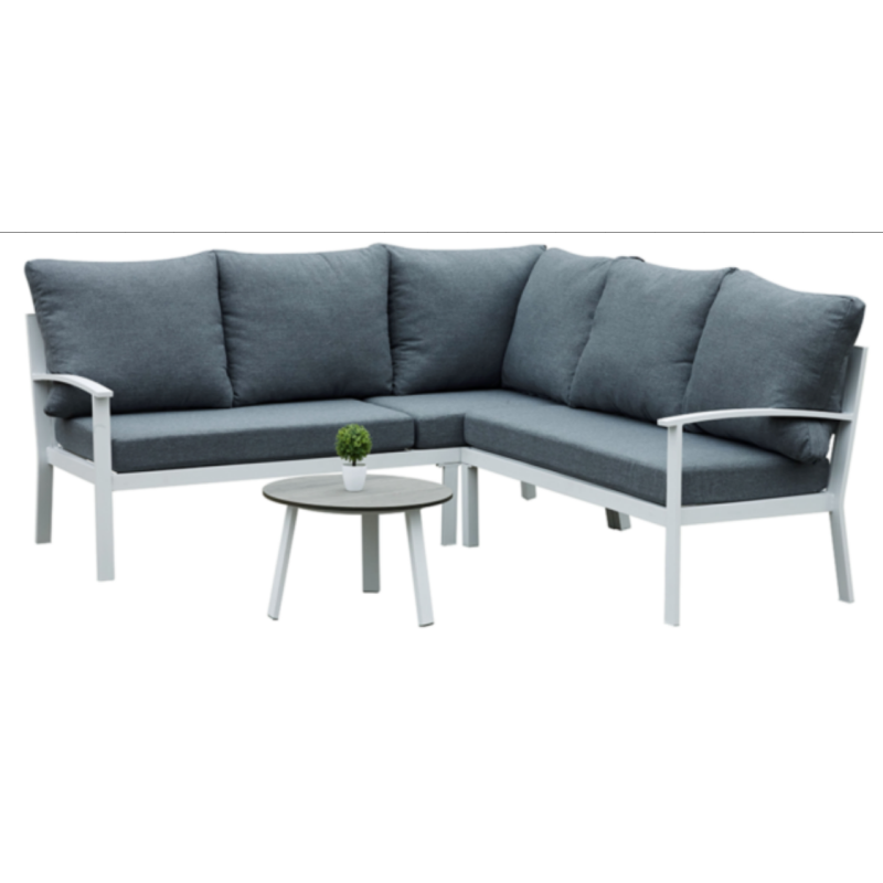 Outdoor Furniture Wicker Sofa Sets 3pc Alum Rope Sofa Set  Table Garden Set