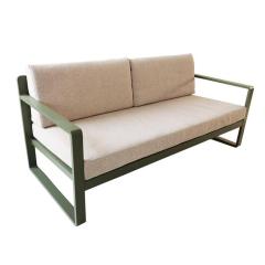 Leisure ways patio sofa bench outdoor aluminum bench Garden Teak Wood aluminum Bench