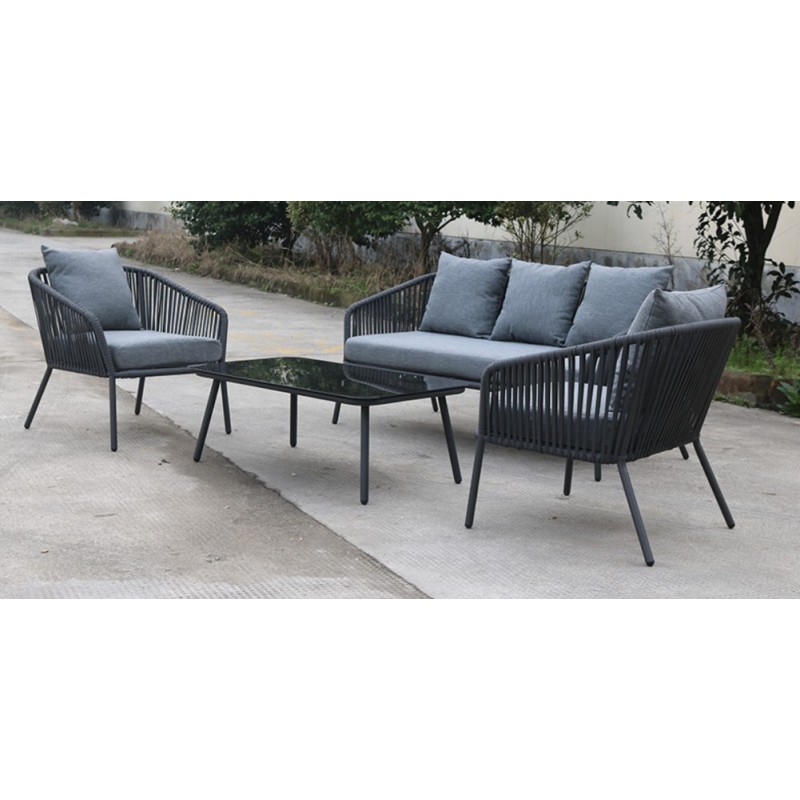 Wicker Sofa Set Rattan Patio Furniture Set of Sofas Best Seller Plastic for Sale Modern Style Outdoor Furniture Modern Stye FOB