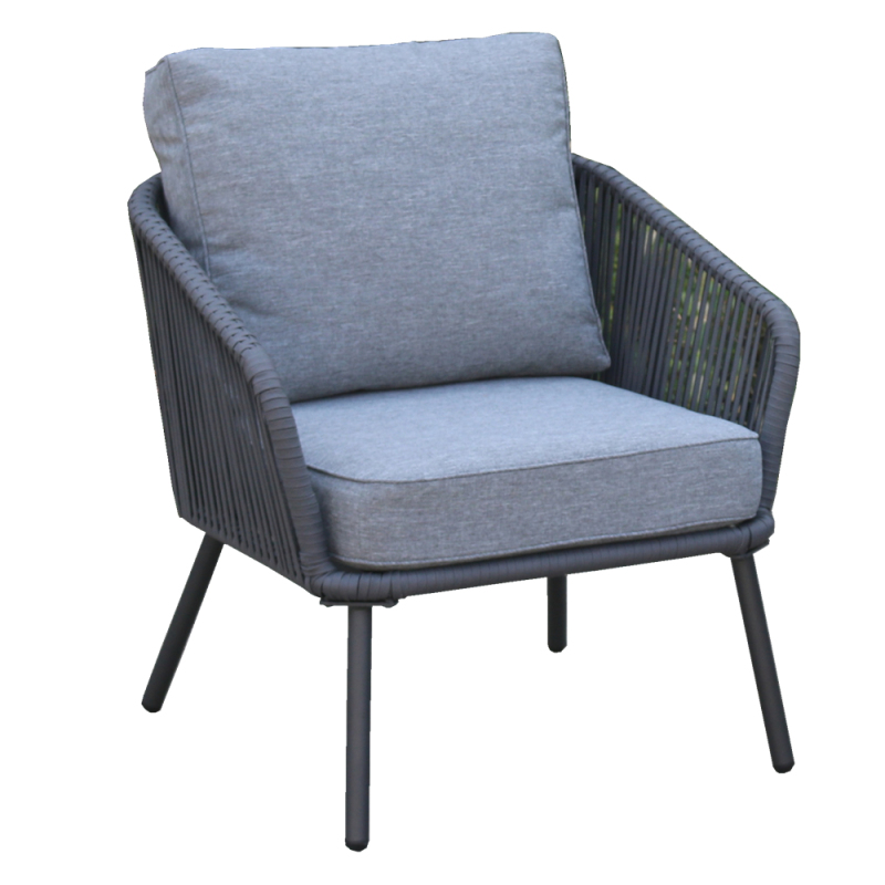 Modern Rattan Outdoor chair Set 3 Pcs Garden Chair Sofa Kd Design with Table