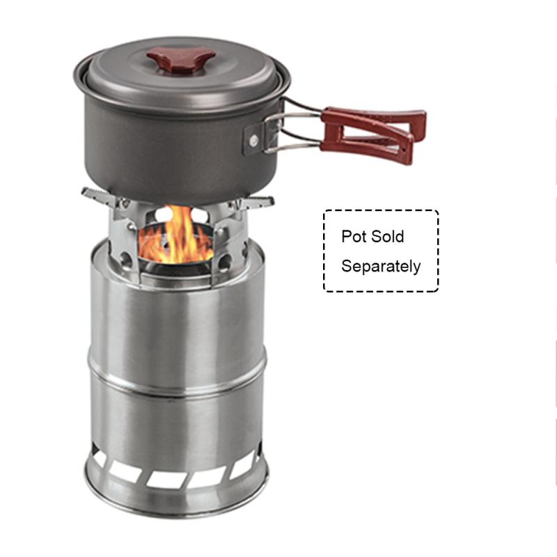 Wood Burning Stove Portable Camping Stove For Outdoor Use Backpacking Camp Stove
