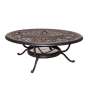Outdoor Indoor Cast Aluminum Luxury Dining Table Streaching garden extend dining  table