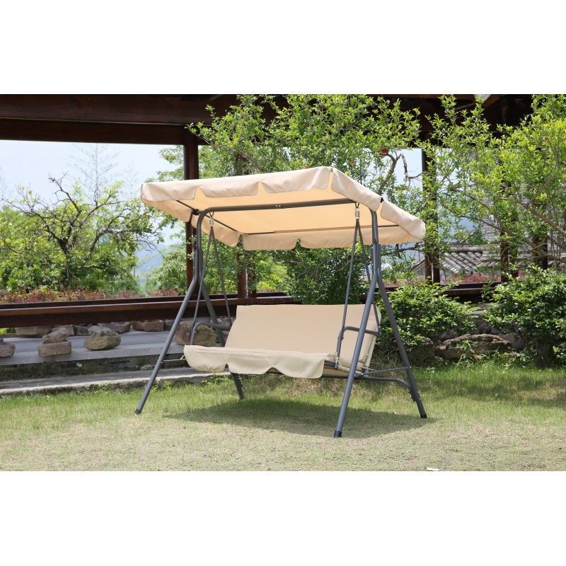 YOHO Outdoor Patio hanging chair kids Patio Gazebo Swing Bed Outdoor Swing Patio Swing chair for adults with canopy