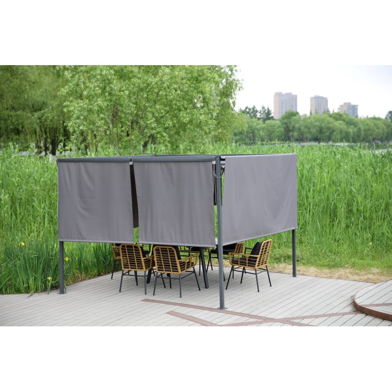 YOHO Outdoor sunshade outdoor High Quality garden arches arbours pergolas Aluminum gazebo trade show tents