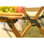 Custom Outdoor  Aluminum Folding Camping Egg Roll Table Wood Foldable Camping Table